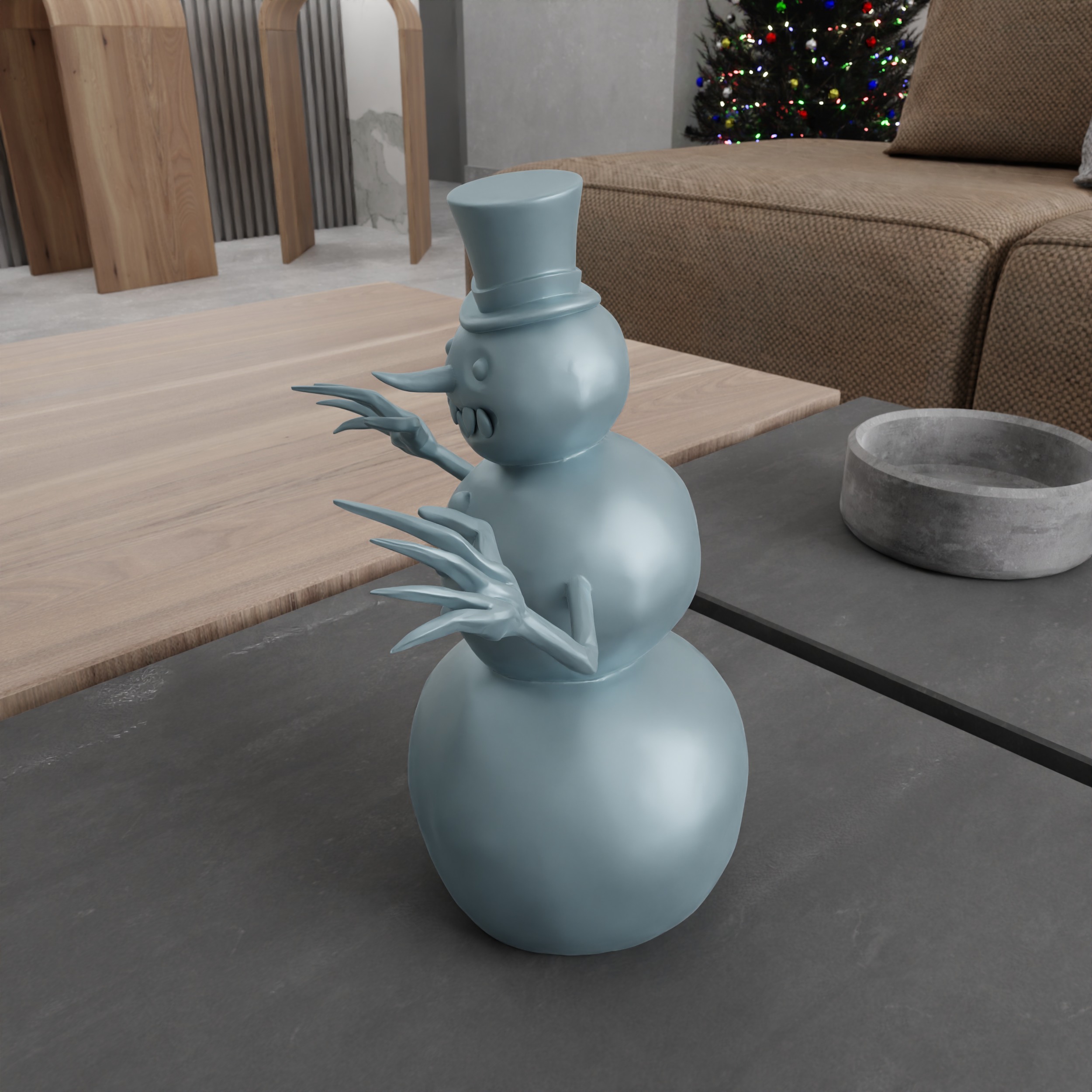 Snowman Christmas Decor - 223 3D print model_9