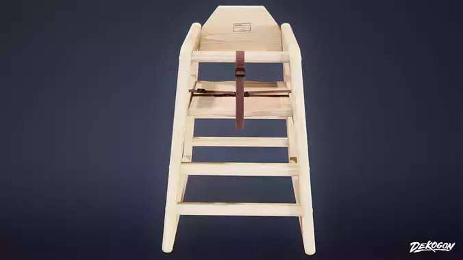 RESTAURANT - Kids Chair 01 - LOW POLY AND NANITE