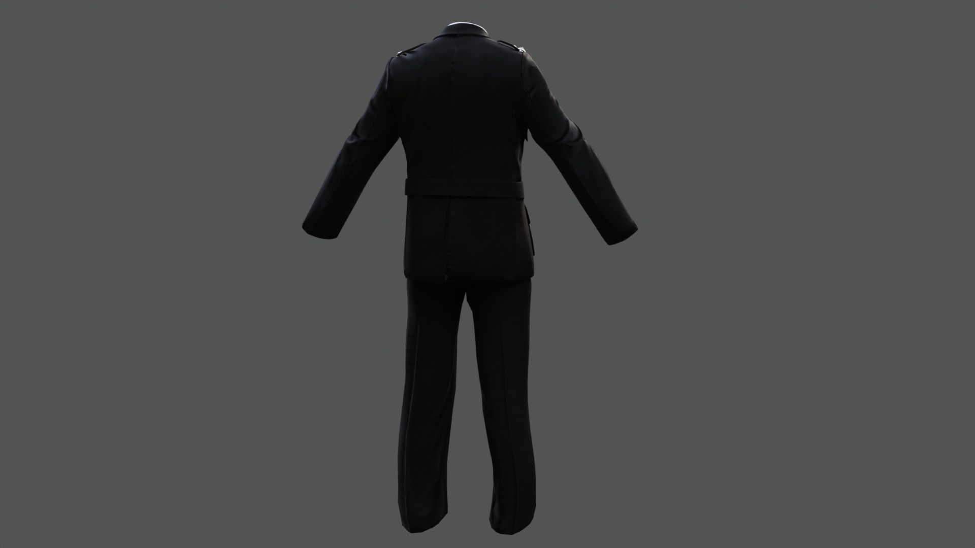 3D Model Collection of Modern London Fire Brigade Formal Uniform Low-poly 3D model_24