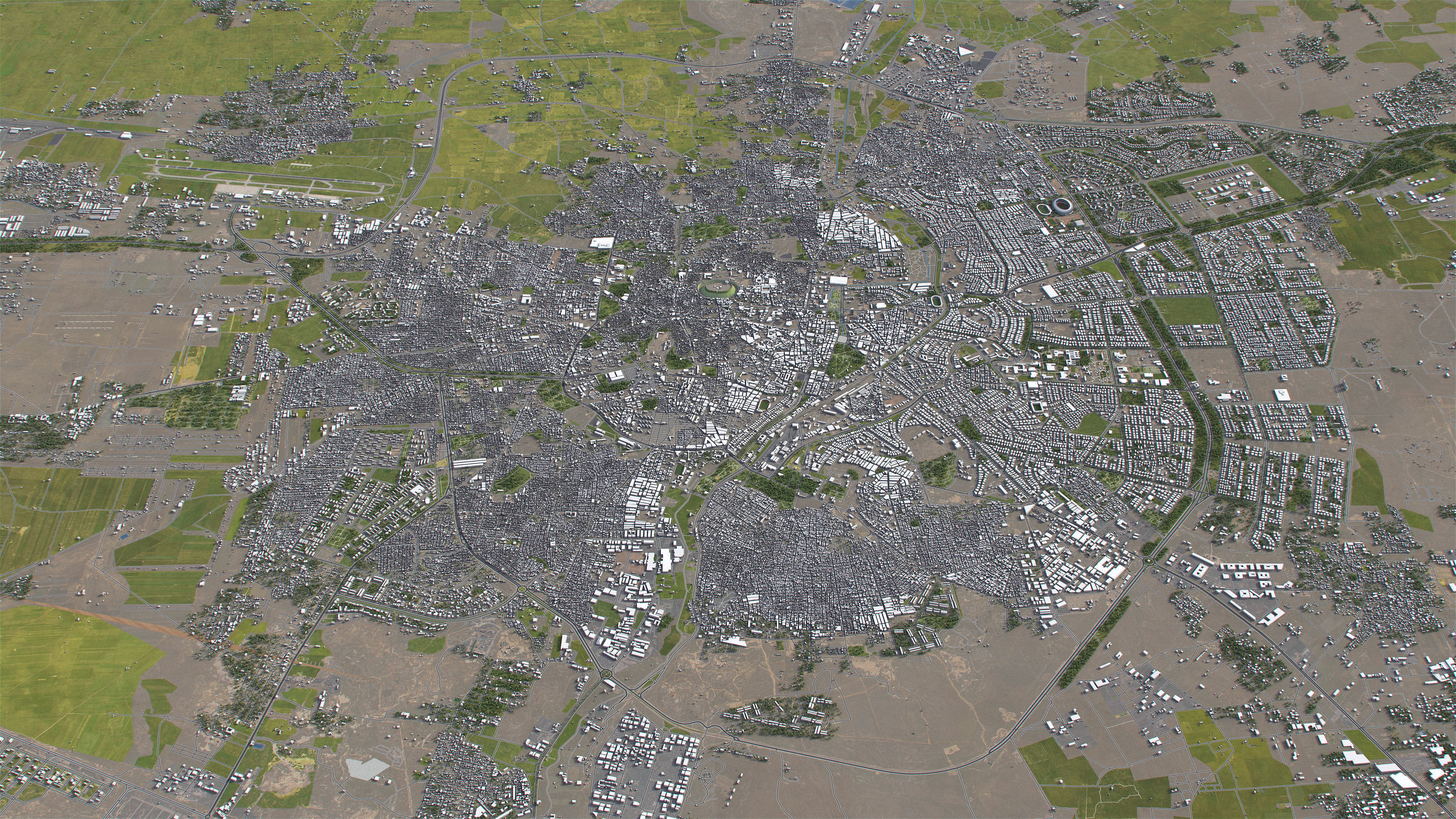 Aleppo - 3D City Model Low-poly 3D model_8