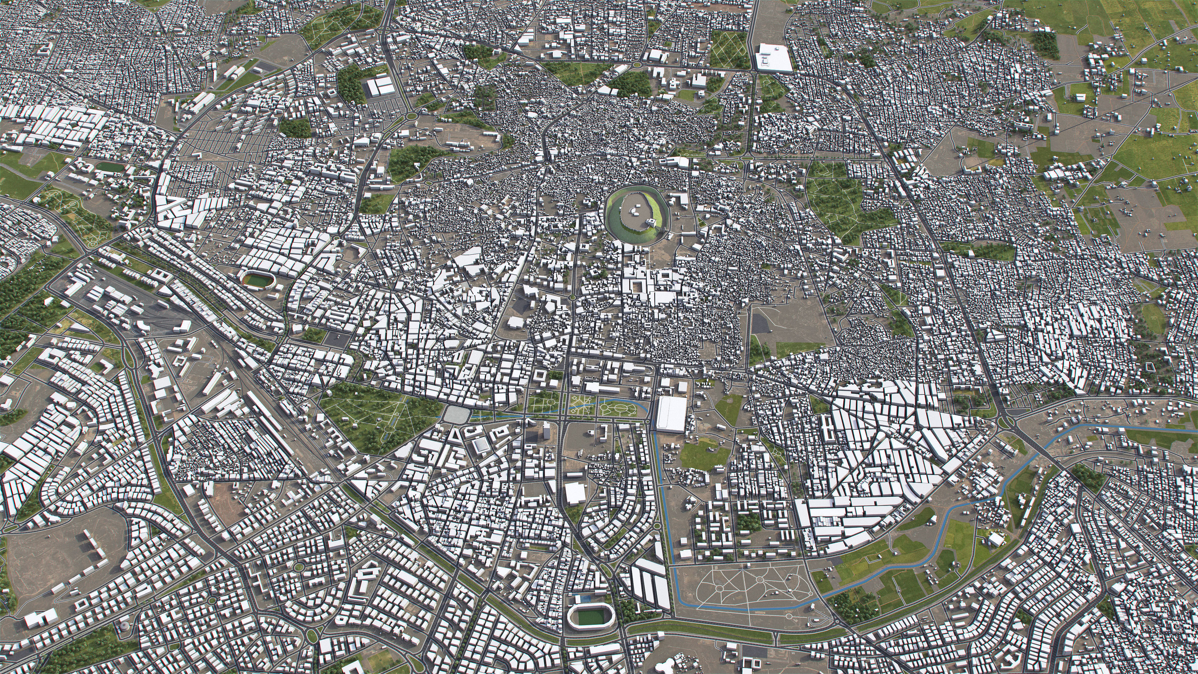 Aleppo - 3D City Model Low-poly 3D model_3