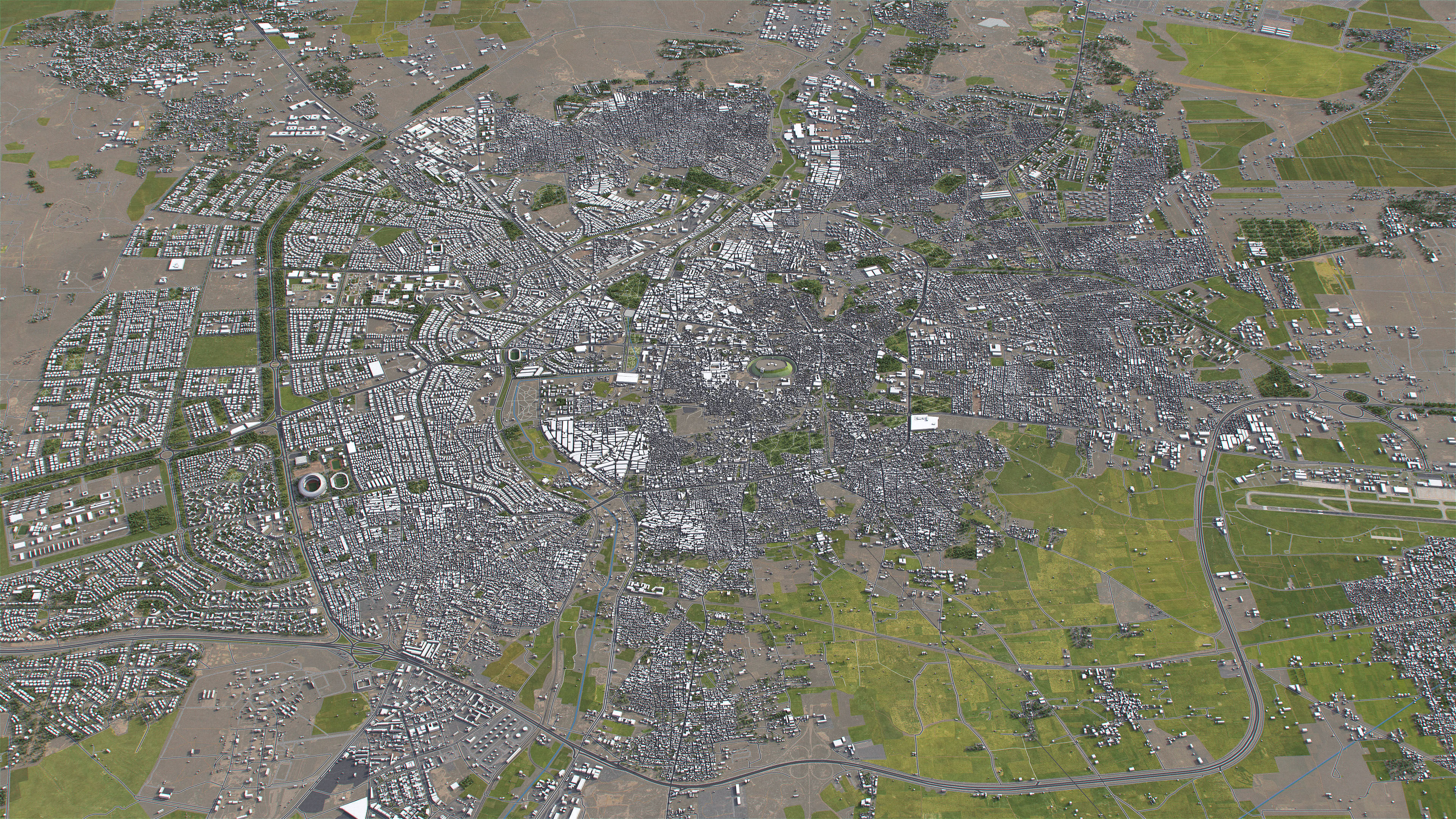 Aleppo - 3D City Model Low-poly 3D model_6