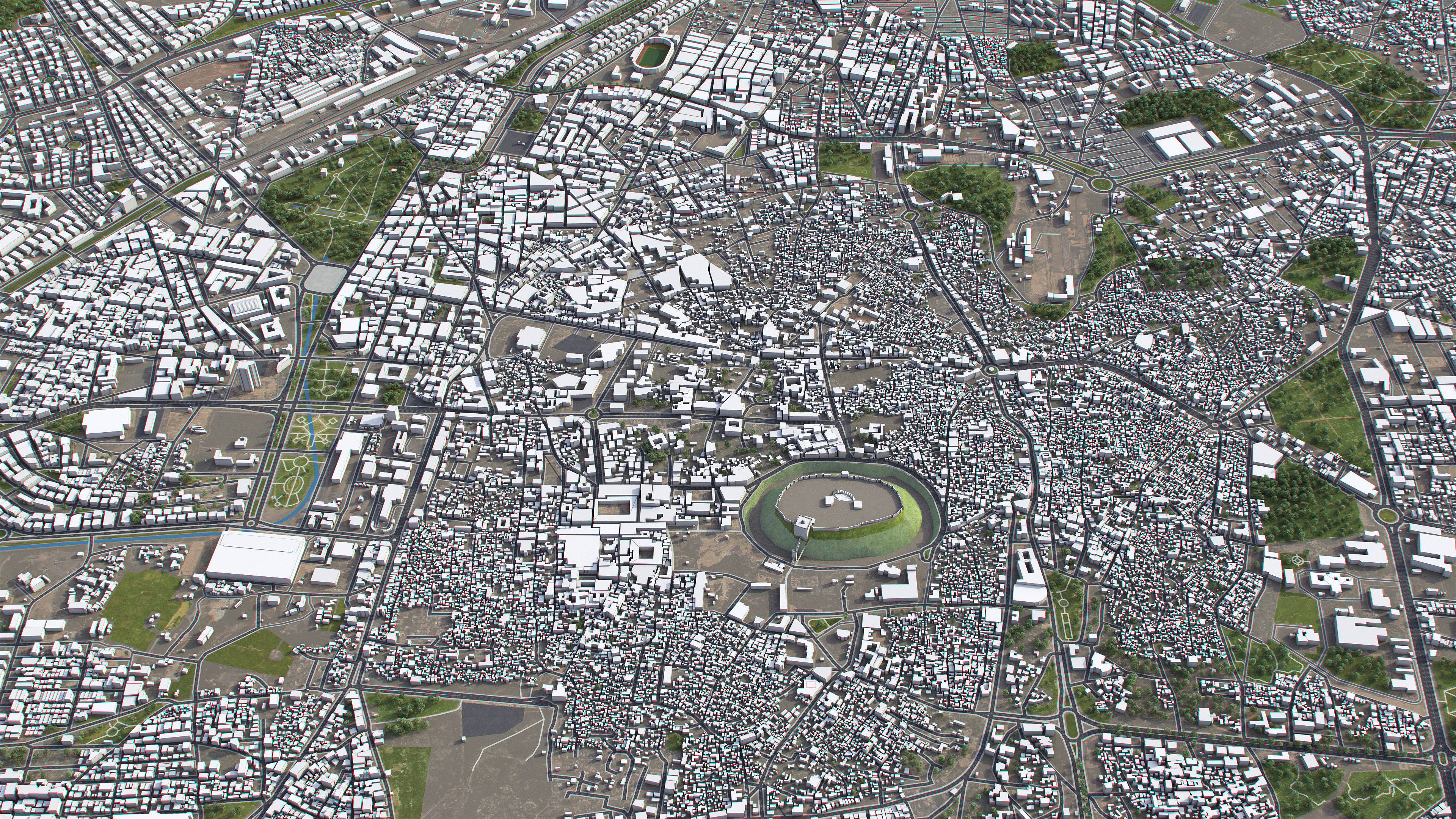 Aleppo - 3D City Model Low-poly 3D model_1