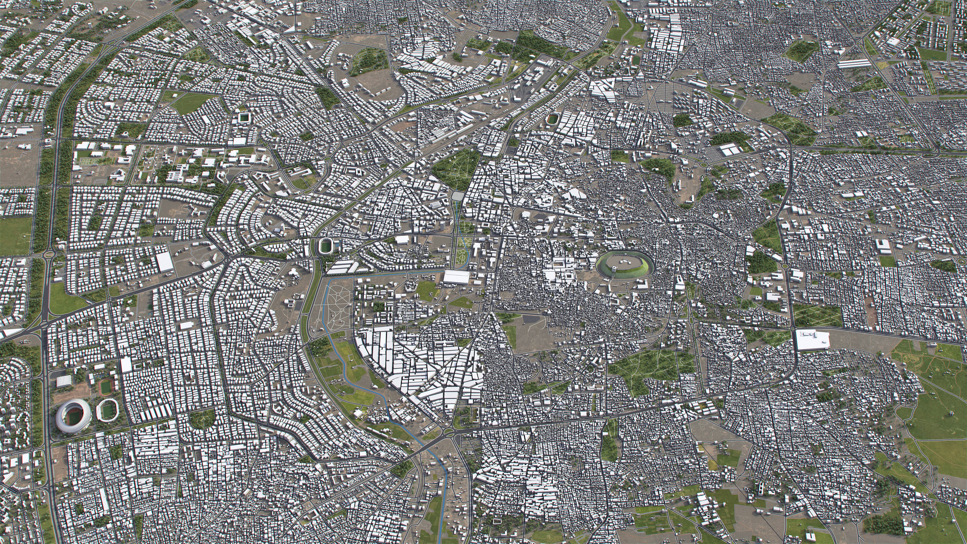 Aleppo - 3D City Model Low-poly 3D model_2