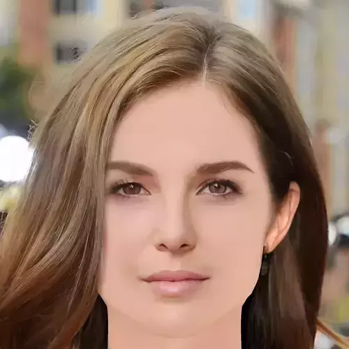 Zoey Deutch Head - No Hair - Low poly head for game 