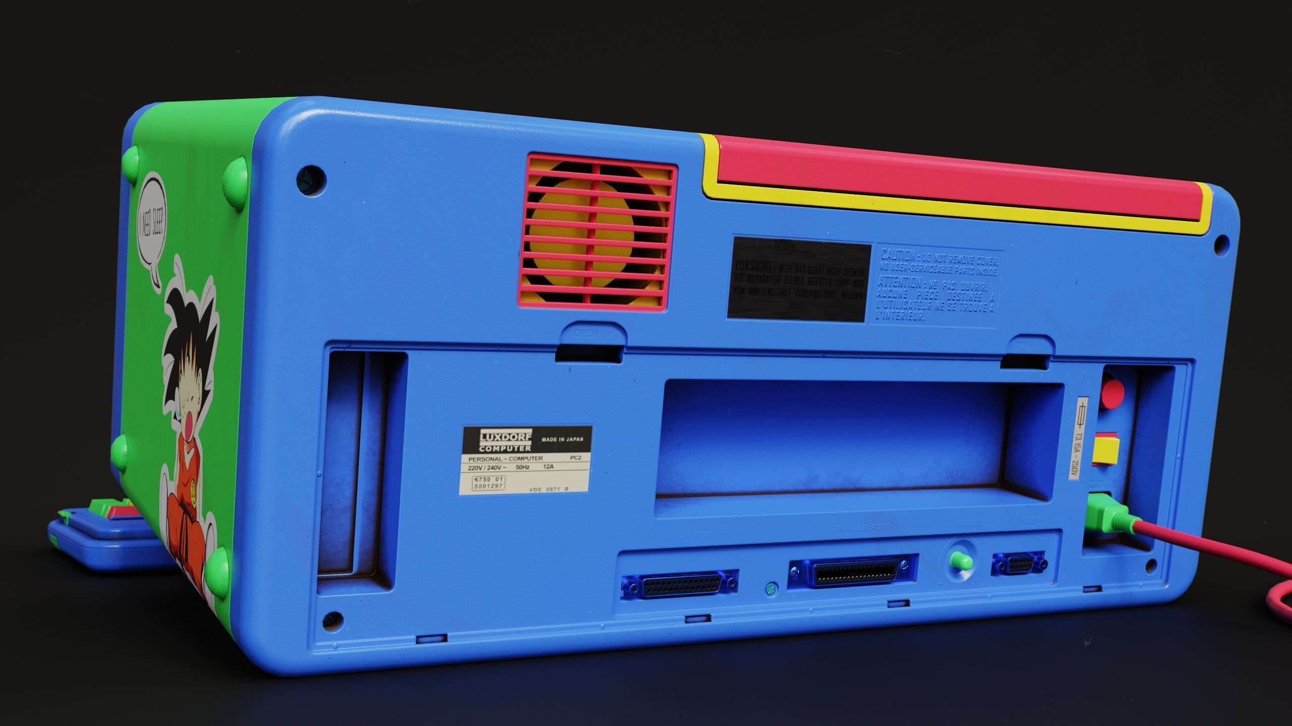 LUXDORF Retro Computer - Prismix Low-poly 3D model_13