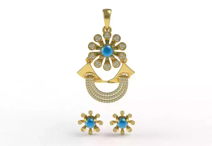 Diamond Pendant Set 41