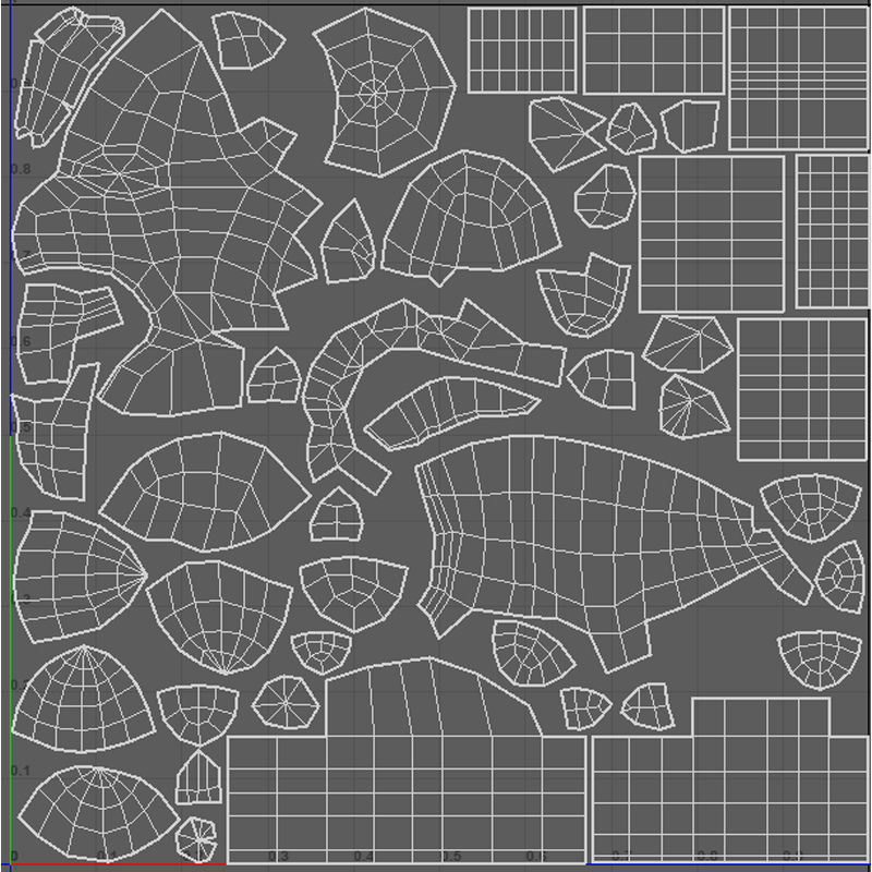 Lowpoly Stylized Ice Bear Rigged and Animated Low-poly 3D model_13