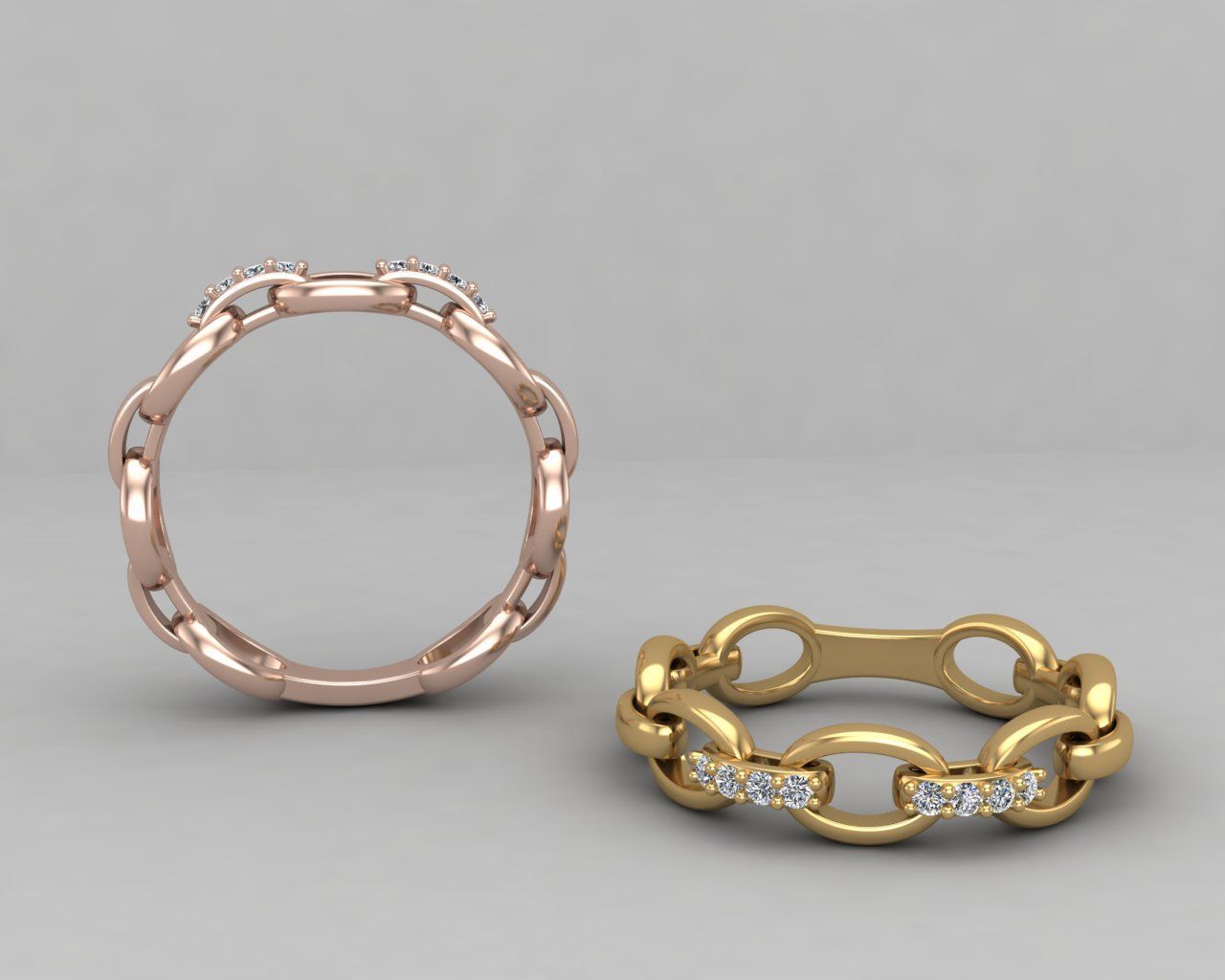 Minimal Chain ring 140-MW 3D print model_1