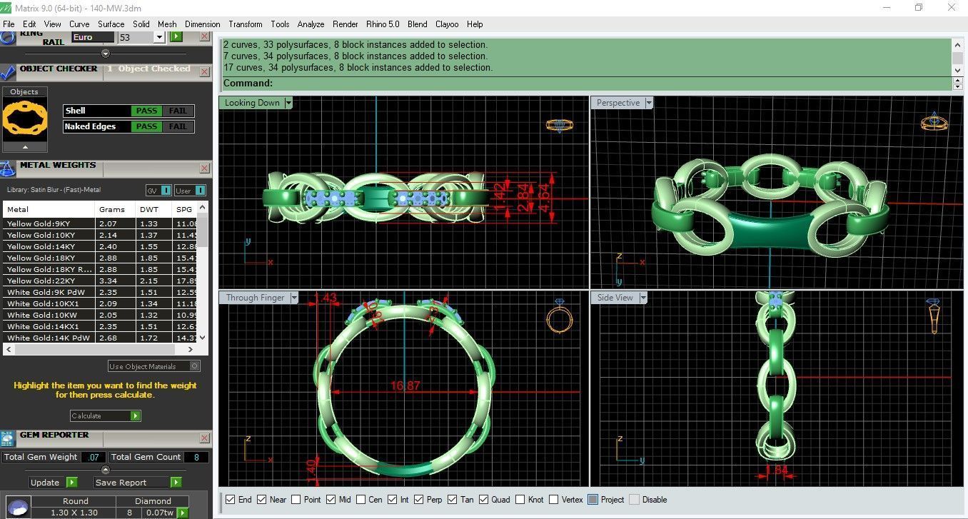 Minimal Chain ring 140-MW 3D print model_2