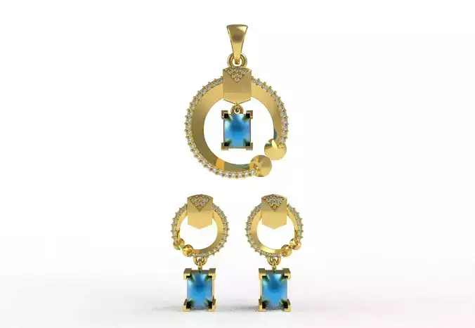 Diamond Pendant Set 42