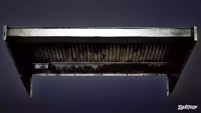 RESTAURANT - Kitchen Range Hood 01 - LOW POLY AND NANITE