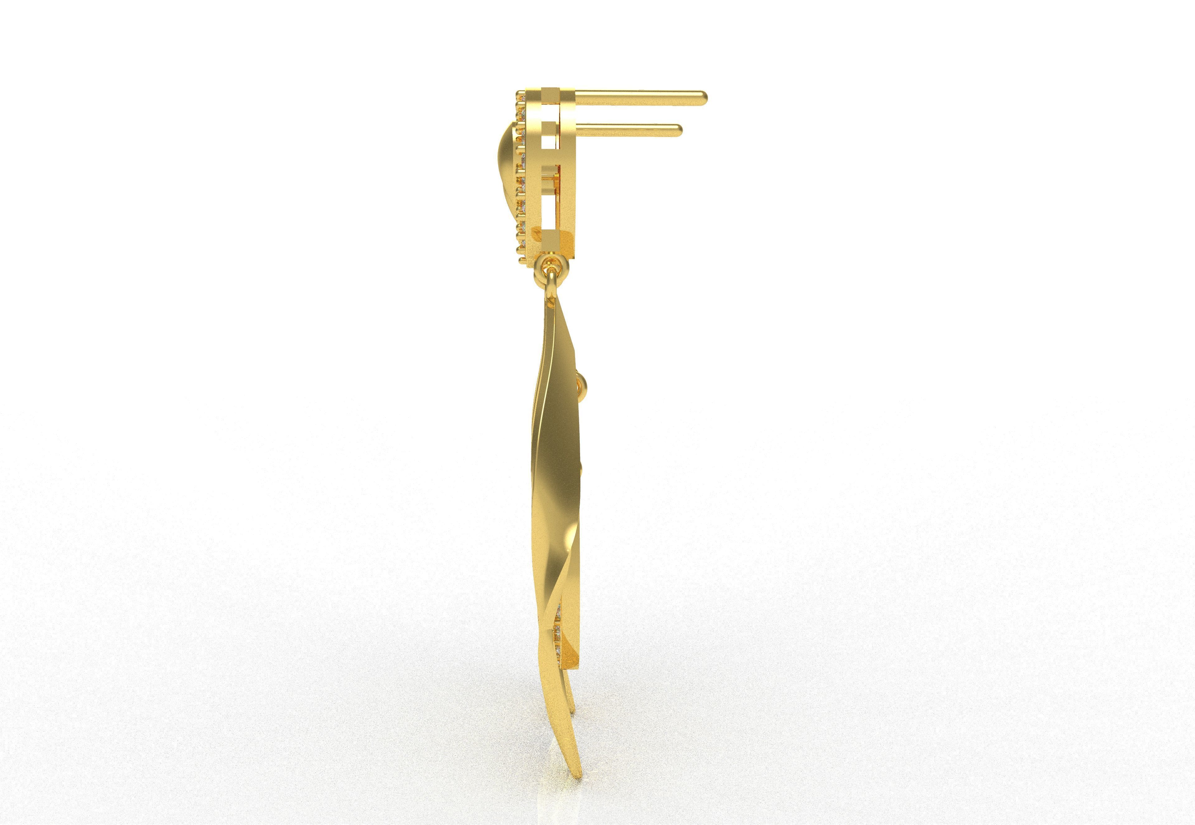 Diamond Pendant Set 48 3D print model_23