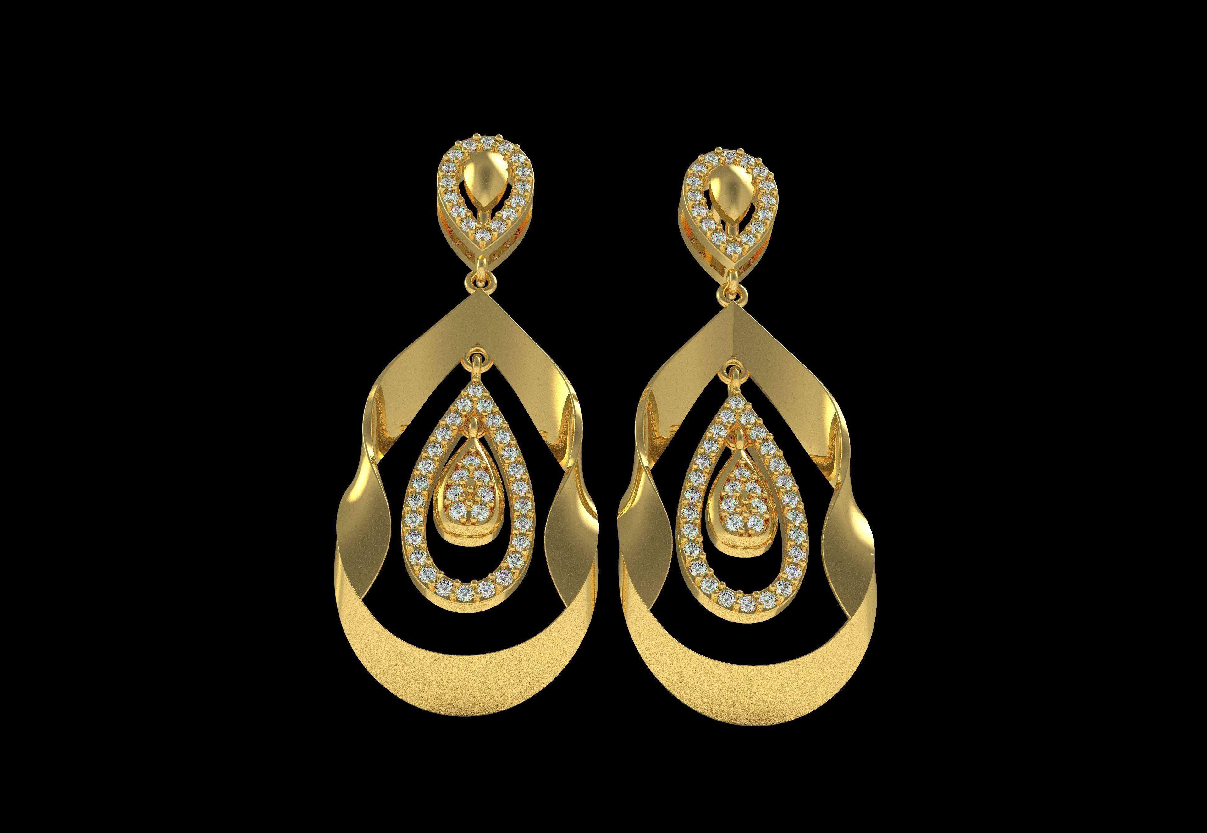 Diamond Pendant Set 48 3D print model_15