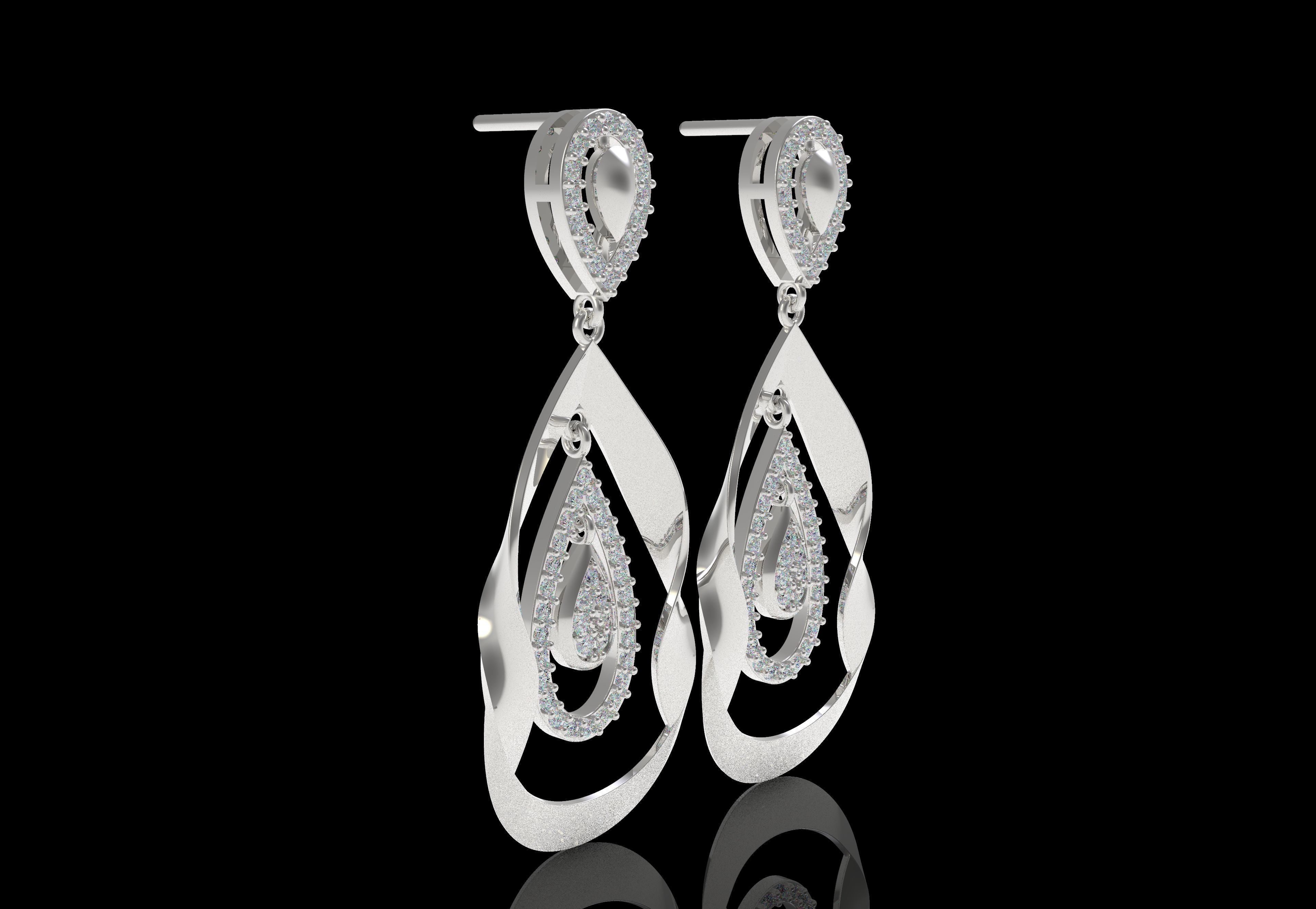 Diamond Pendant Set 48 3D print model_13