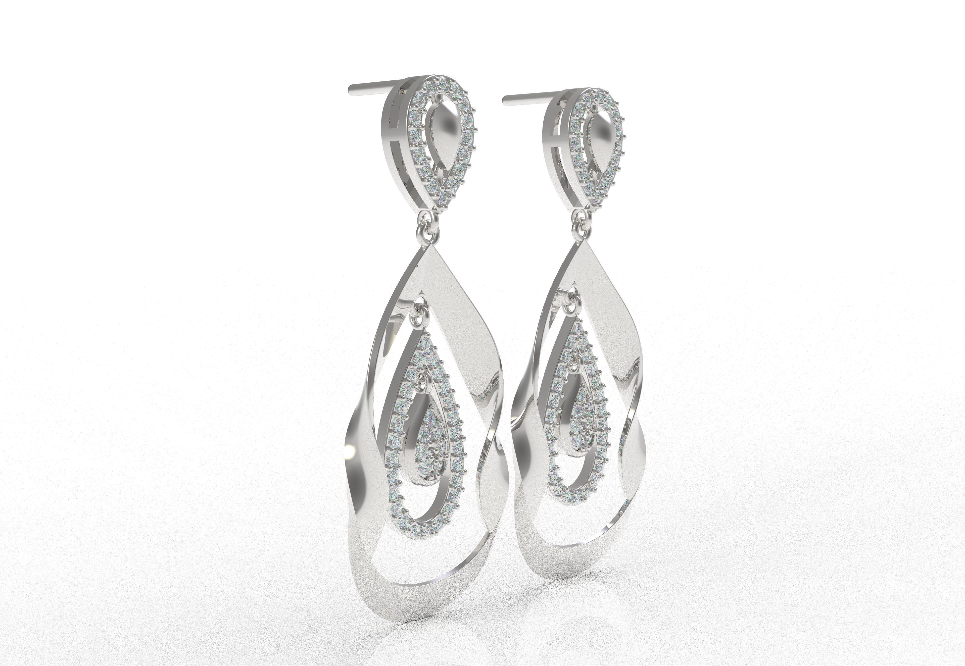 Diamond Pendant Set 48 3D print model_5