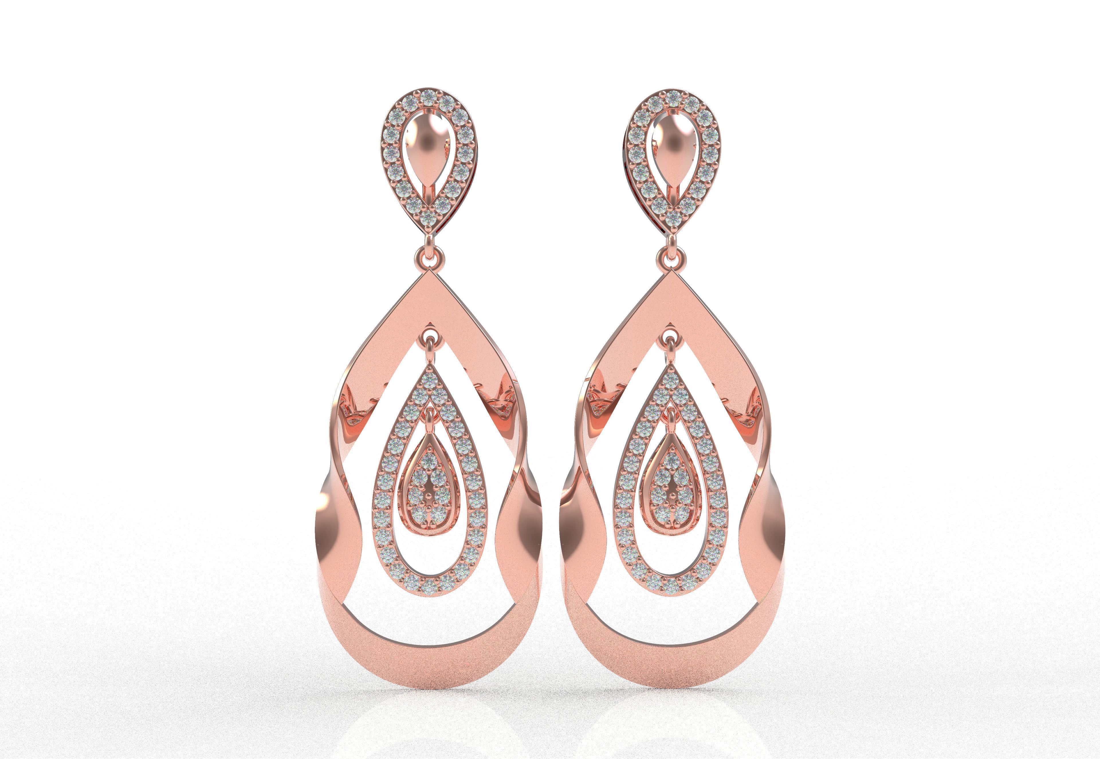 Diamond Pendant Set 48 3D print model_6