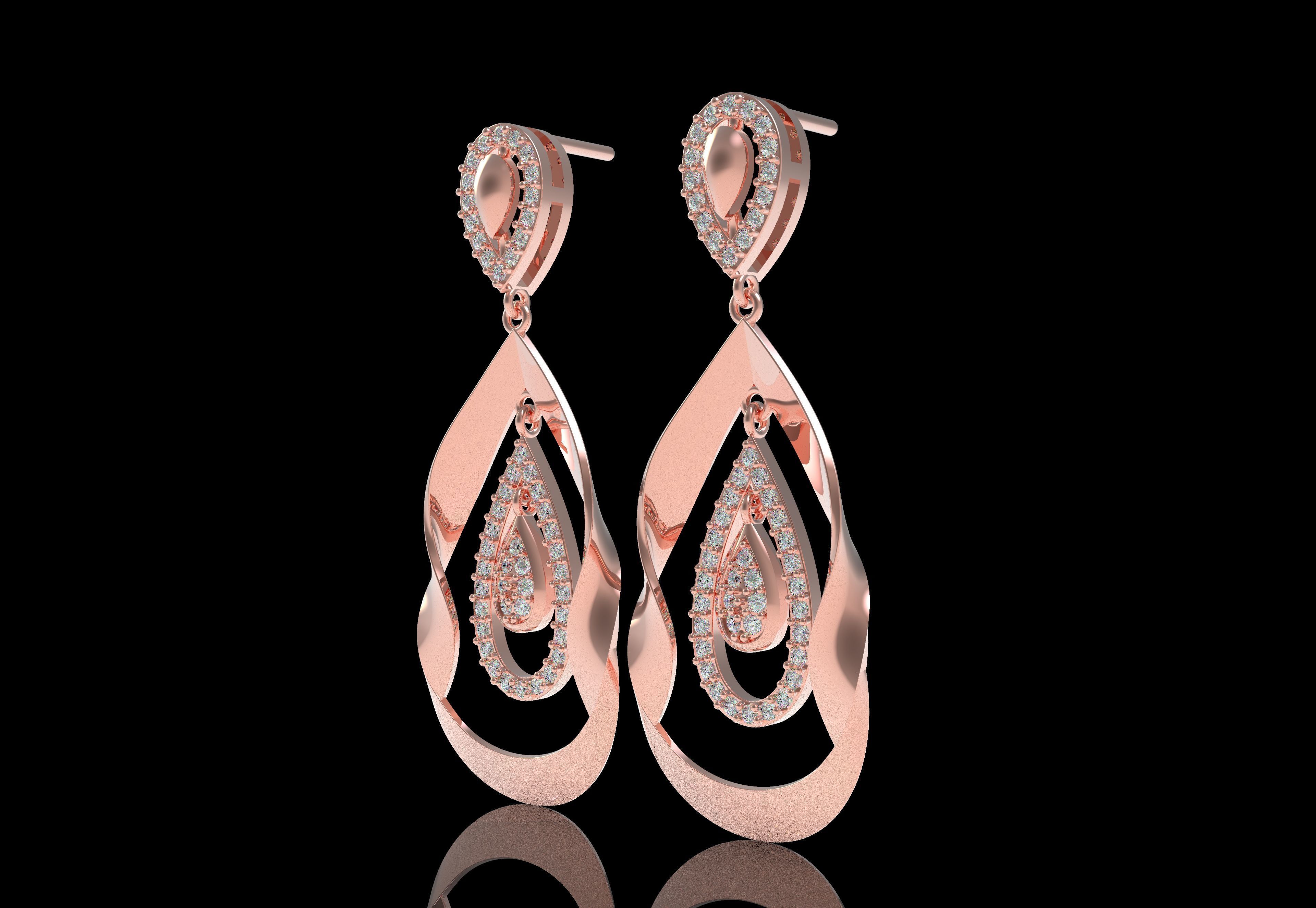 Diamond Pendant Set 48 3D print model_20