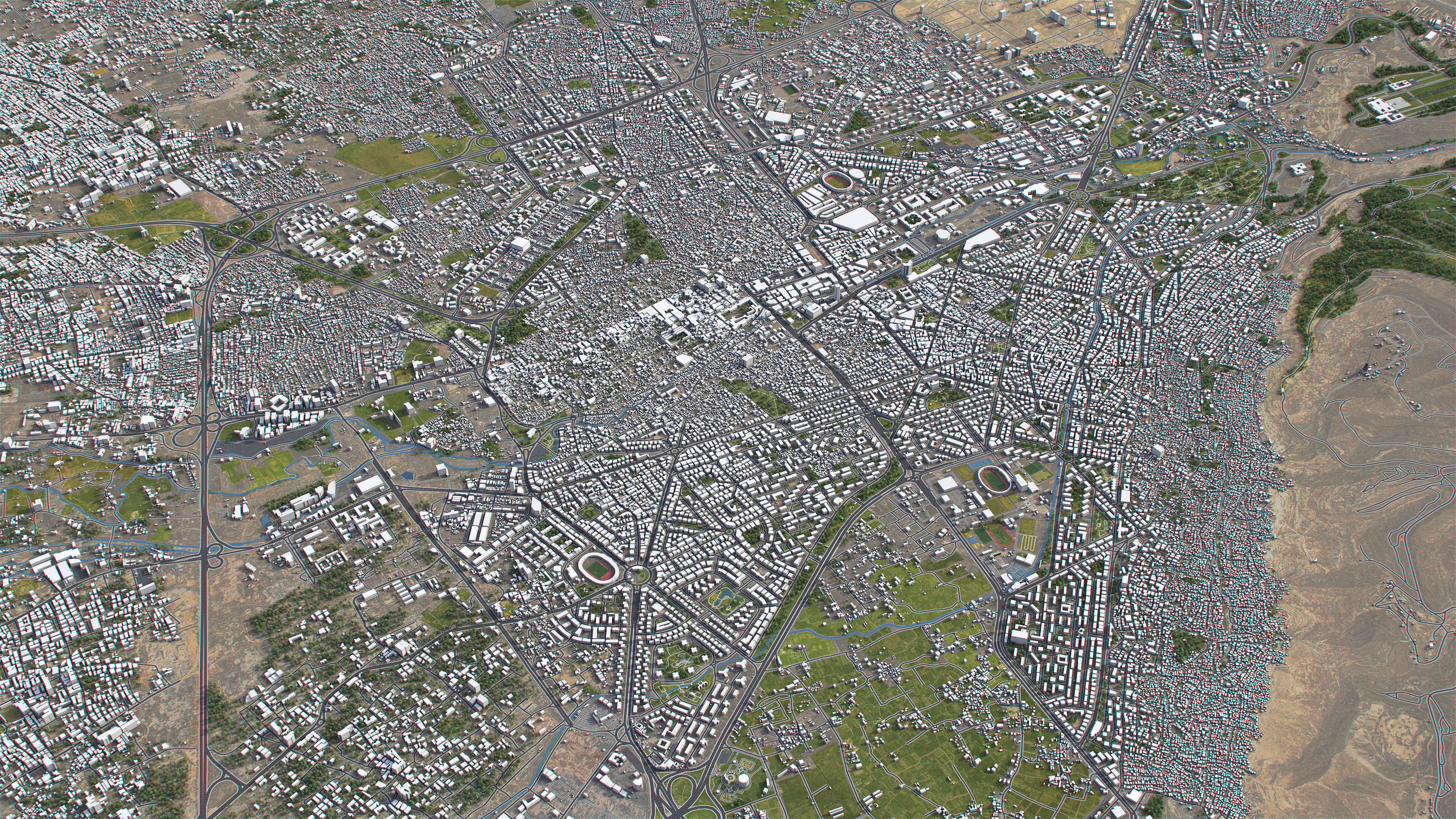 Damascus - 3D City Model Low-poly 3D model_8