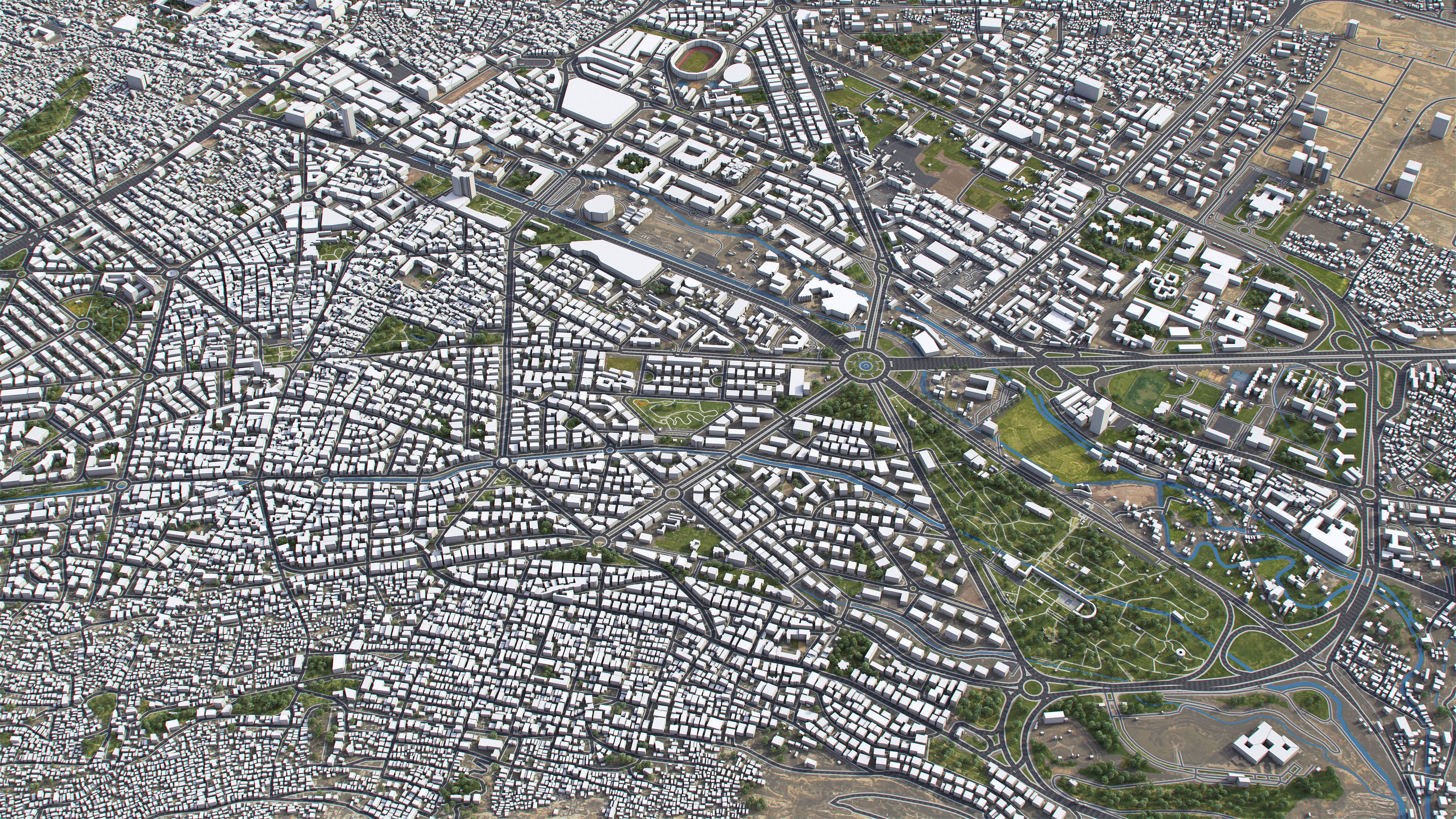 Damascus - 3D City Model Low-poly 3D model_3