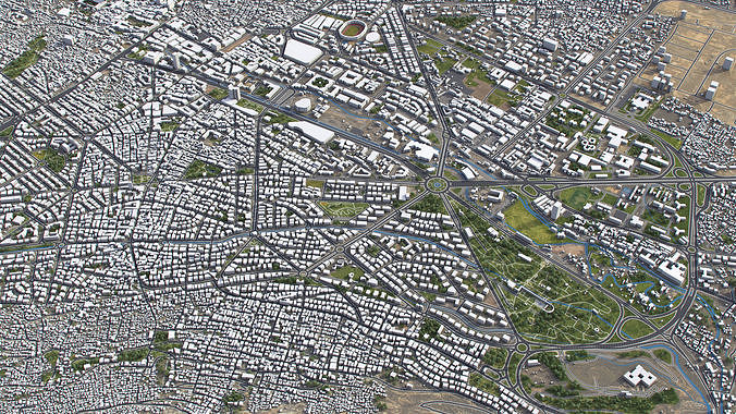 Damascus - 3D City Model Low-poly 3D model 4