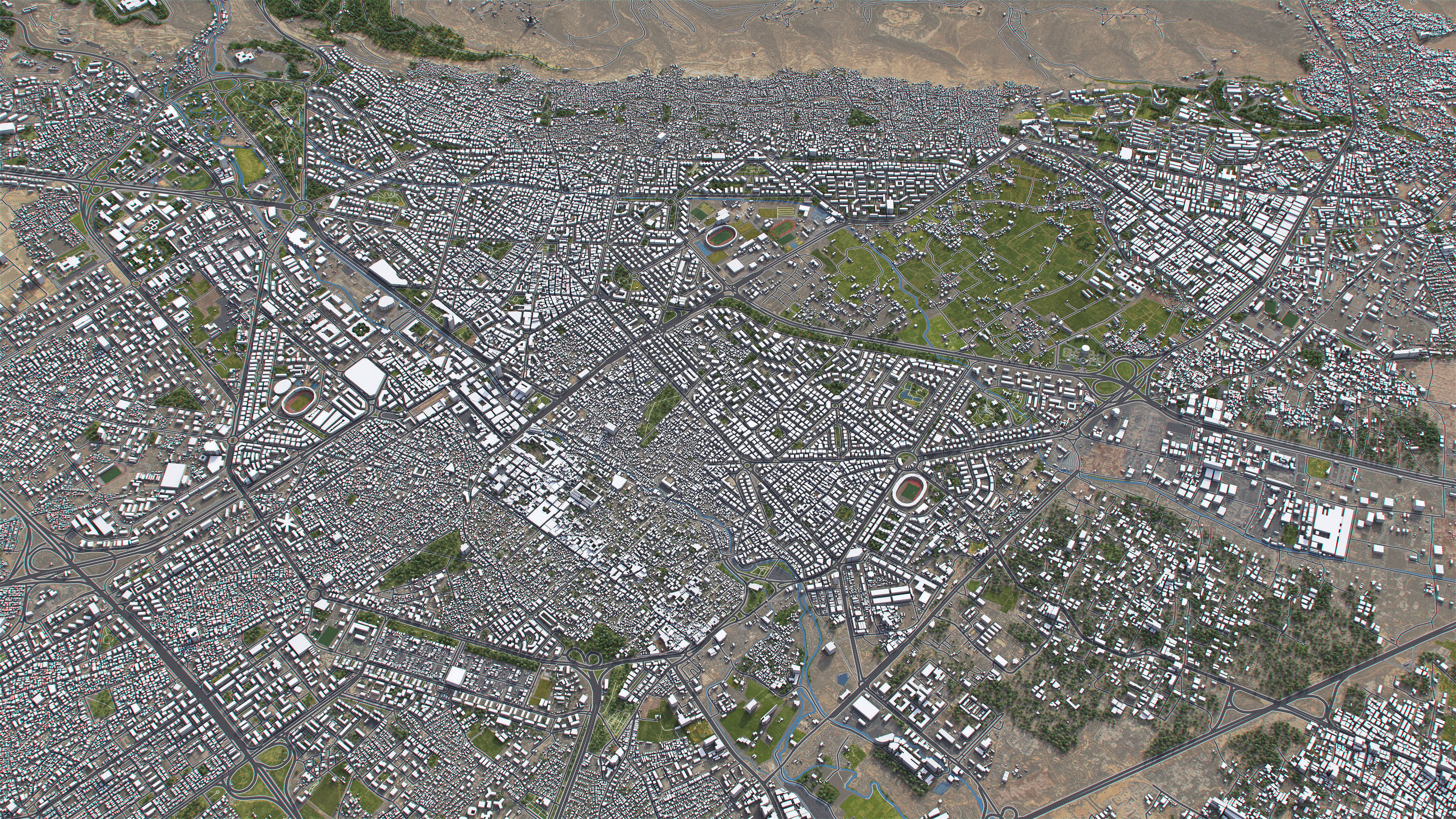 Damascus - 3D City Model Low-poly 3D model_9