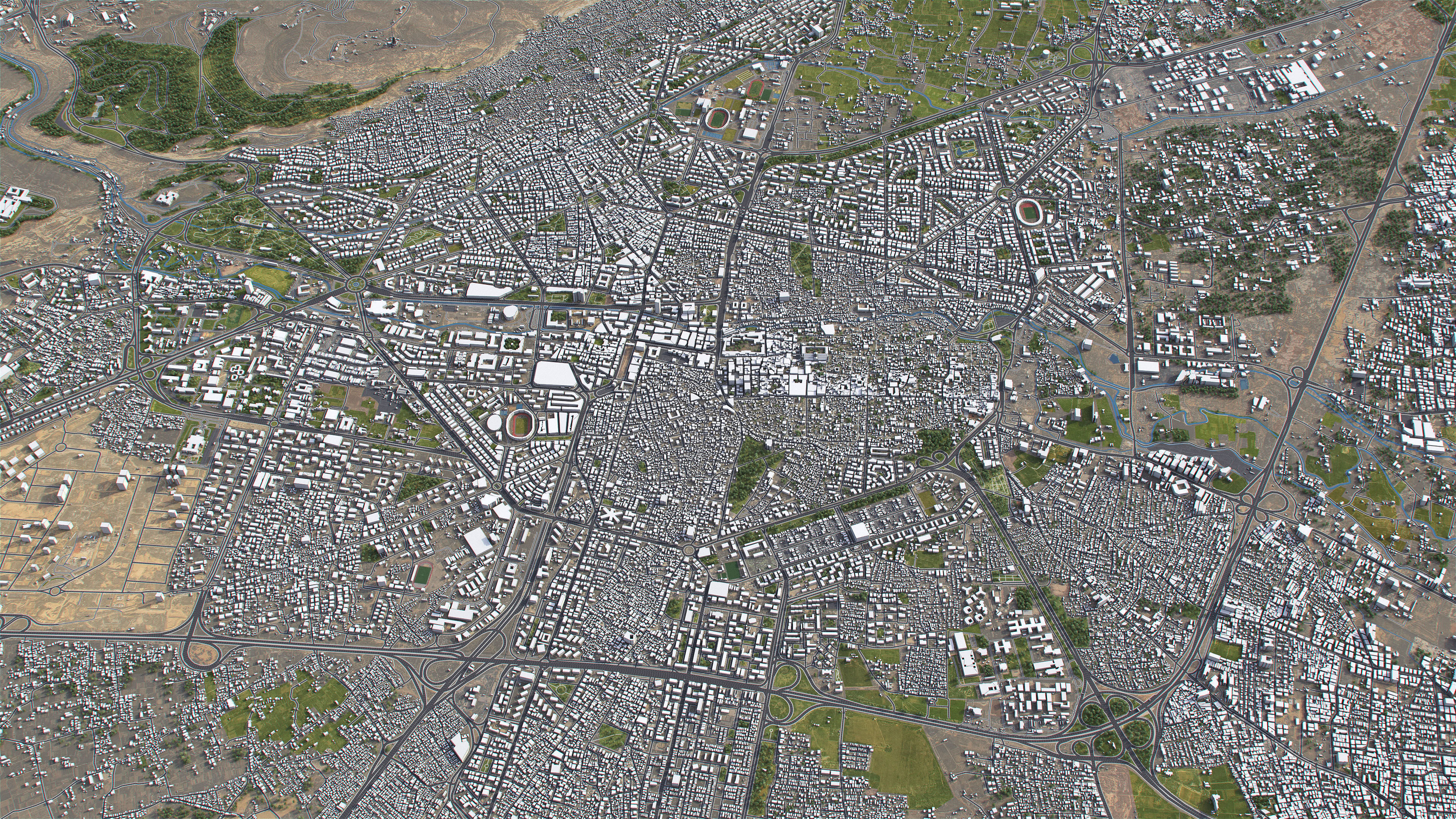 Damascus - 3D City Model Low-poly 3D model_6