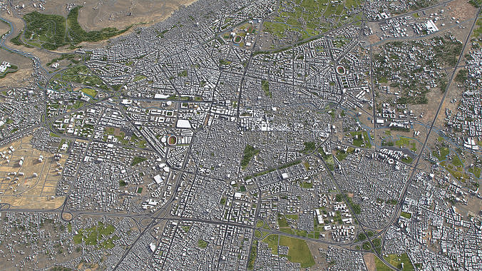 Damascus - 3D City Model Low-poly 3D model 7
