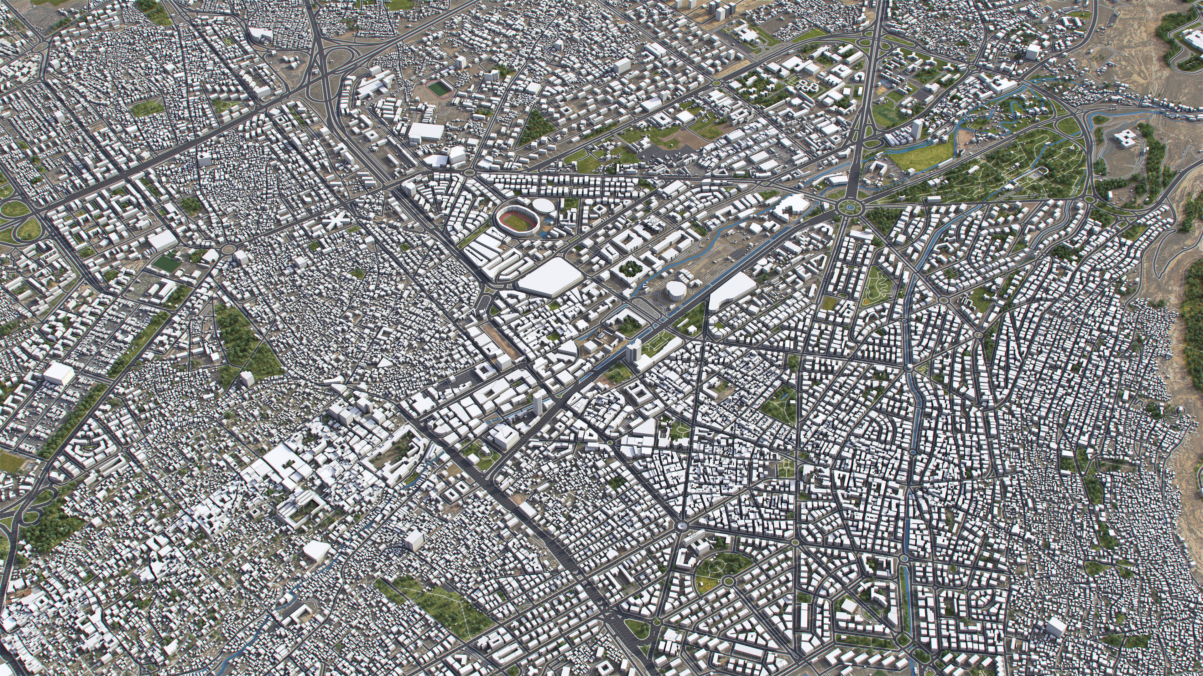 Damascus - 3D City Model Low-poly 3D model_4