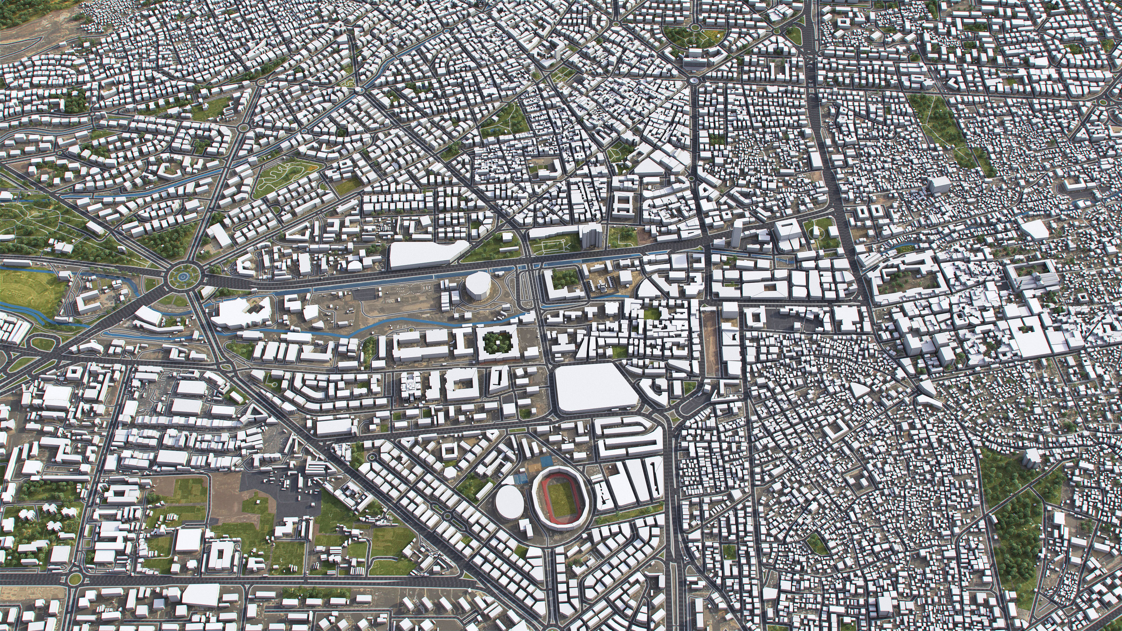 Damascus - 3D City Model Low-poly 3D model_1