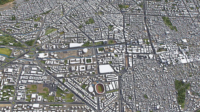 Damascus - 3D City Model Low-poly 3D model 2