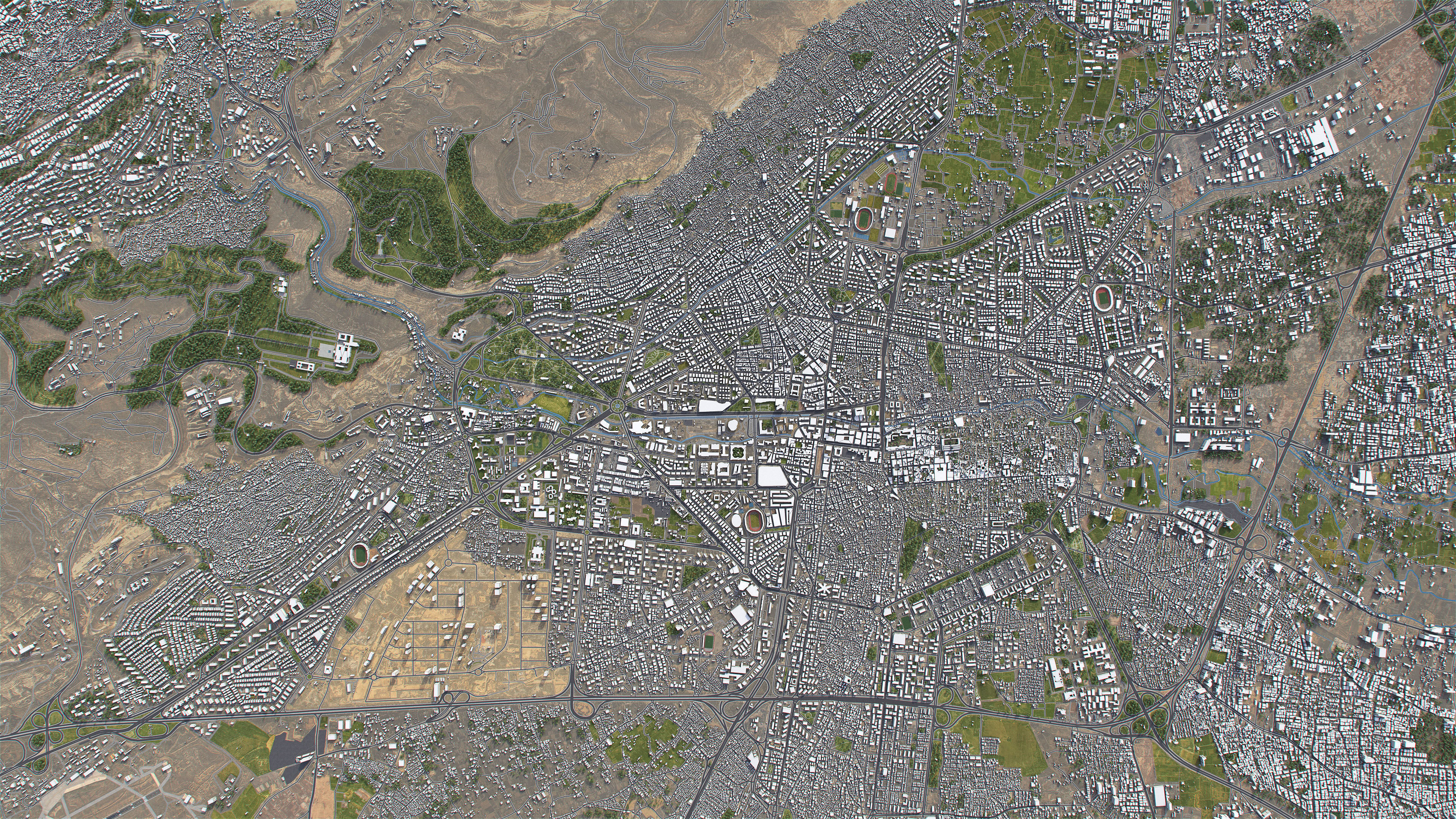 Damascus - 3D City Model Low-poly 3D model_12