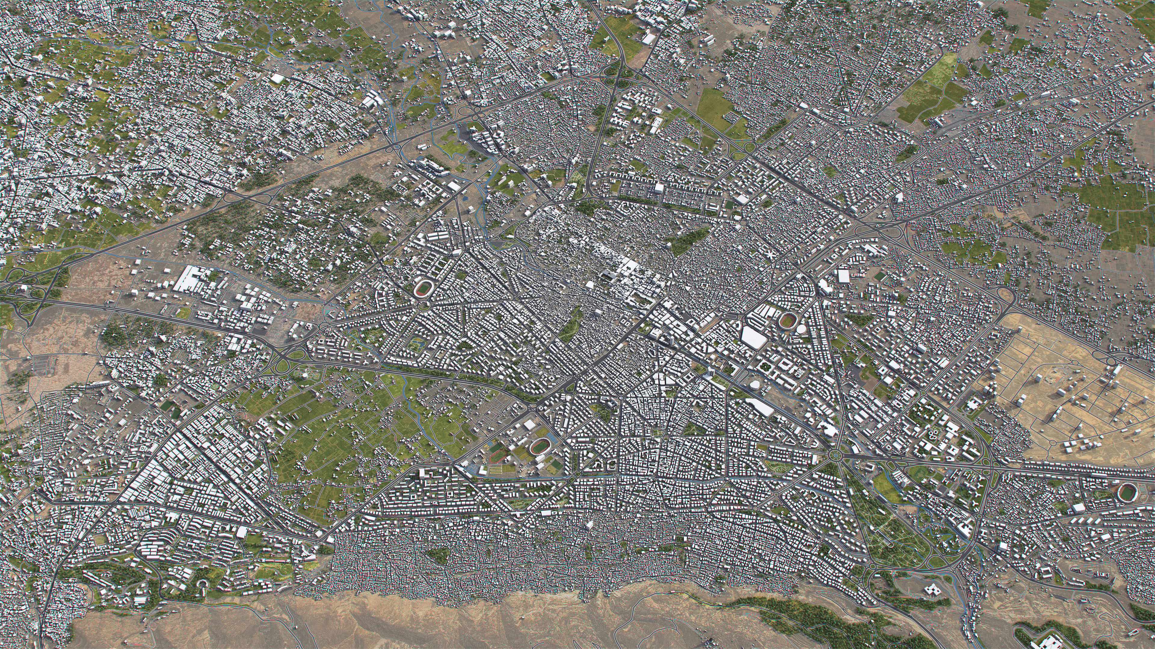 Damascus - 3D City Model Low-poly 3D model_7