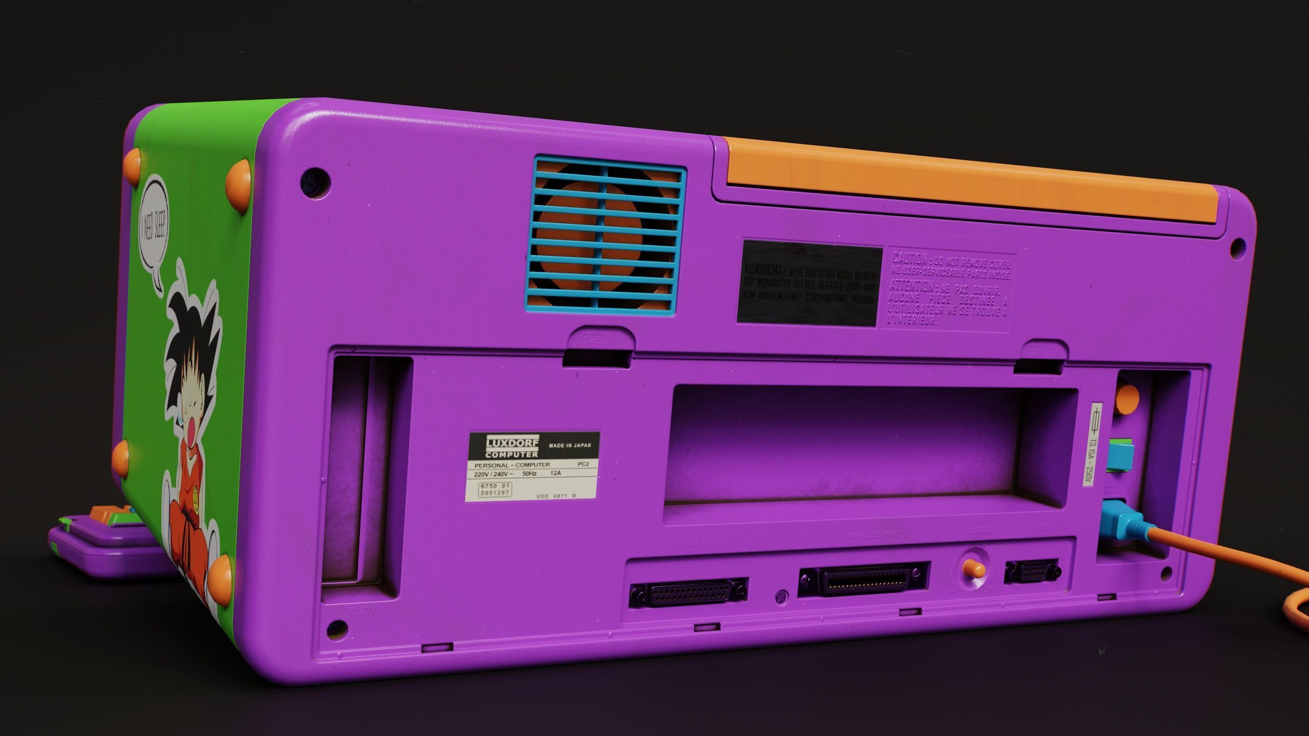 LUXDORF Retro Computer - Haribo Low-poly 3D model_13