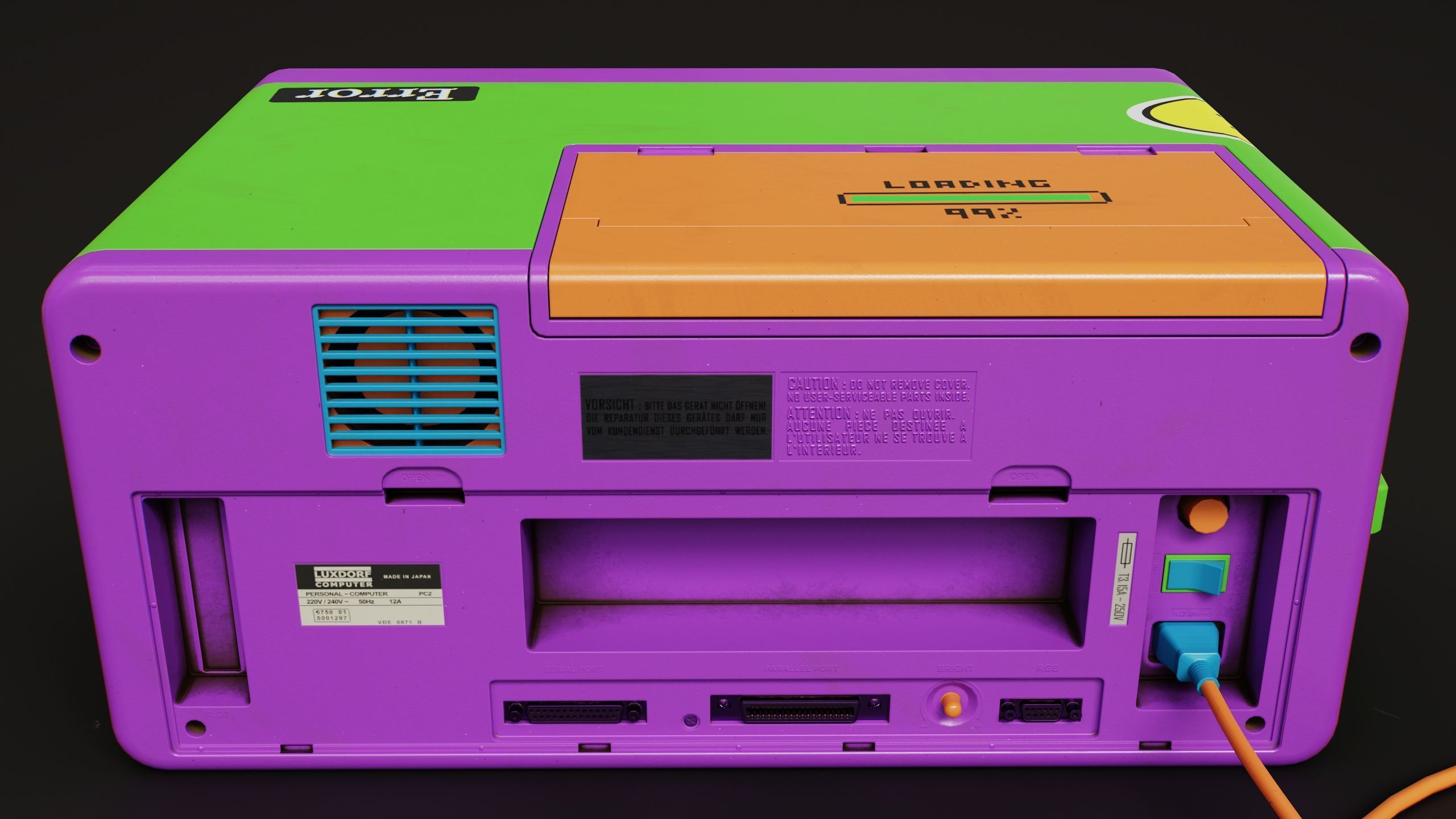 LUXDORF Retro Computer - Haribo Low-poly 3D model_4