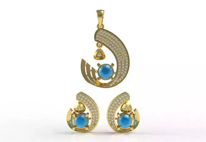 Diamond Pendant Set 52