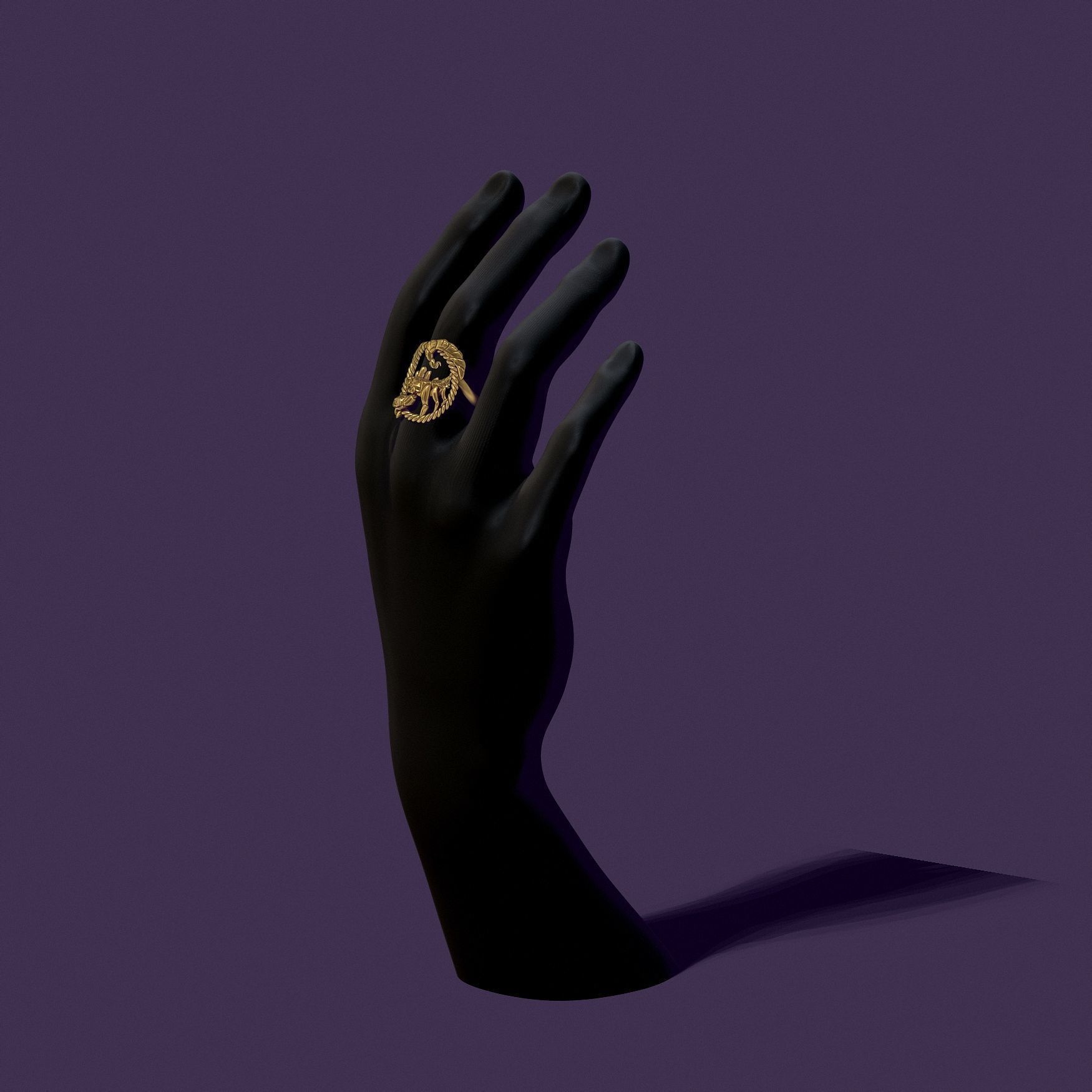 Scorpio ring 3D print model_15