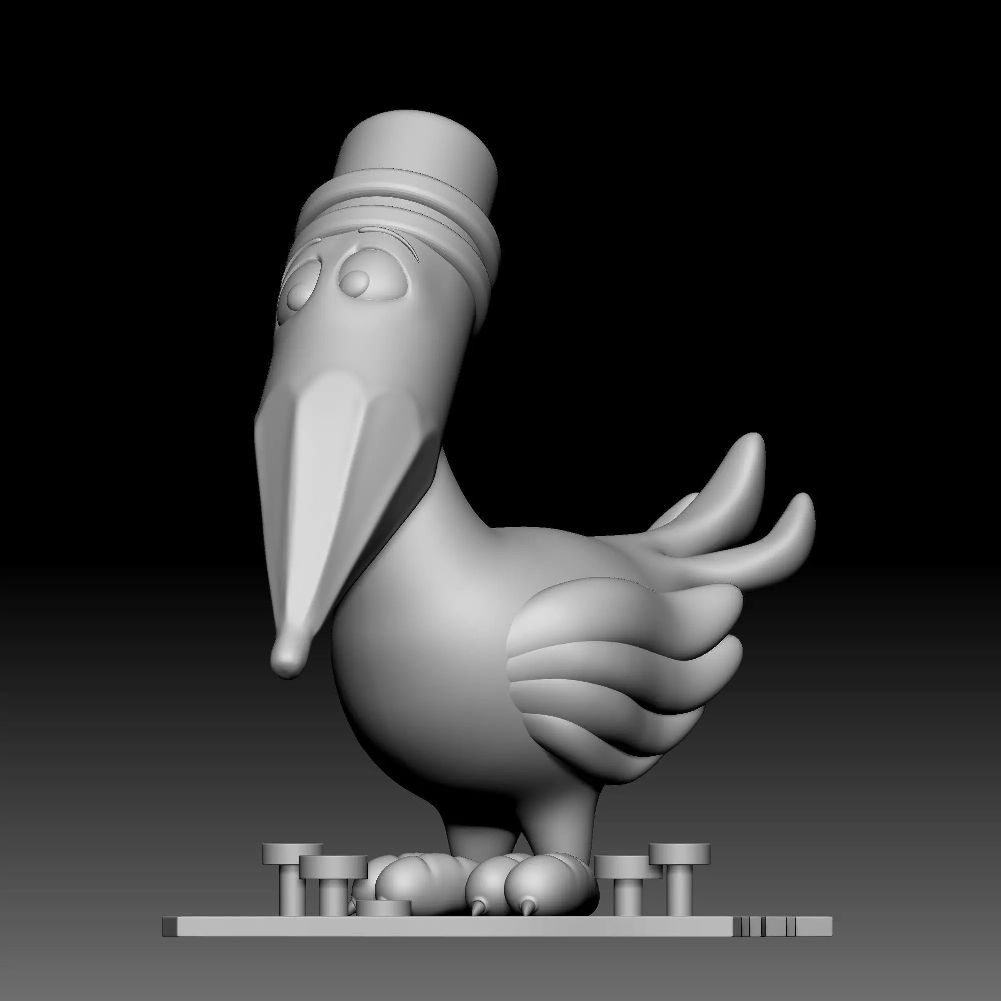 Bird - Pancil - Alice in Wonderland - 010 3D print model