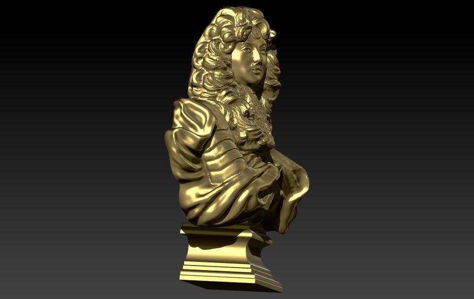 King of France Louis XIV  3D print model_9