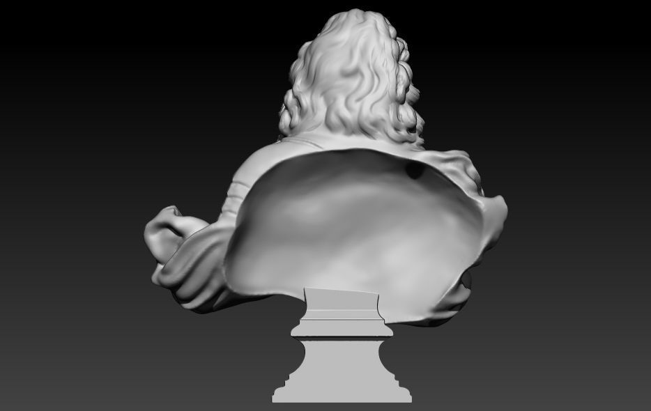 King of France Louis XIV  3D print model_3