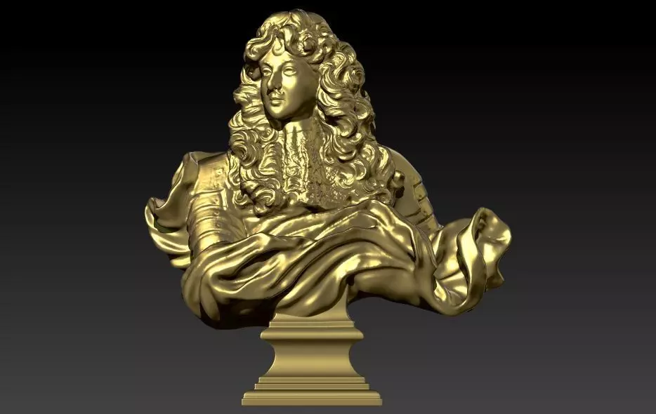 King of France Louis XIV  3D print model_0