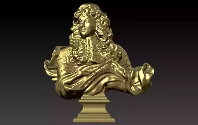 King of France Louis XIV  3D print model
