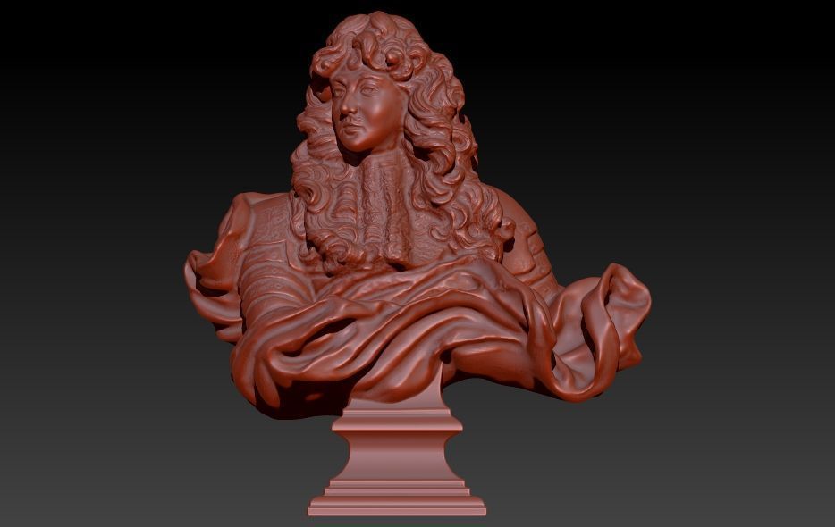 King of France Louis XIV  3D print model_1
