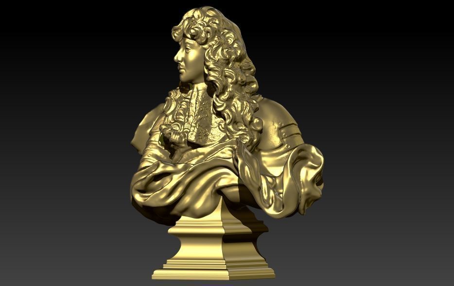King of France Louis XIV  3D print model_8