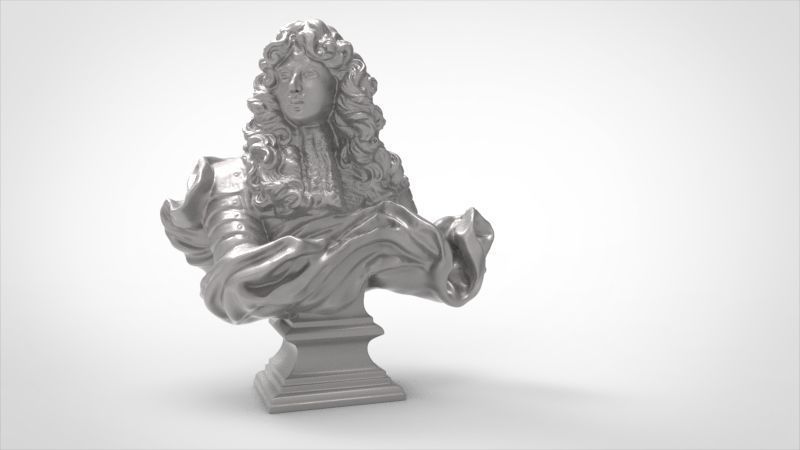 King of France Louis XIV  3D print model_7