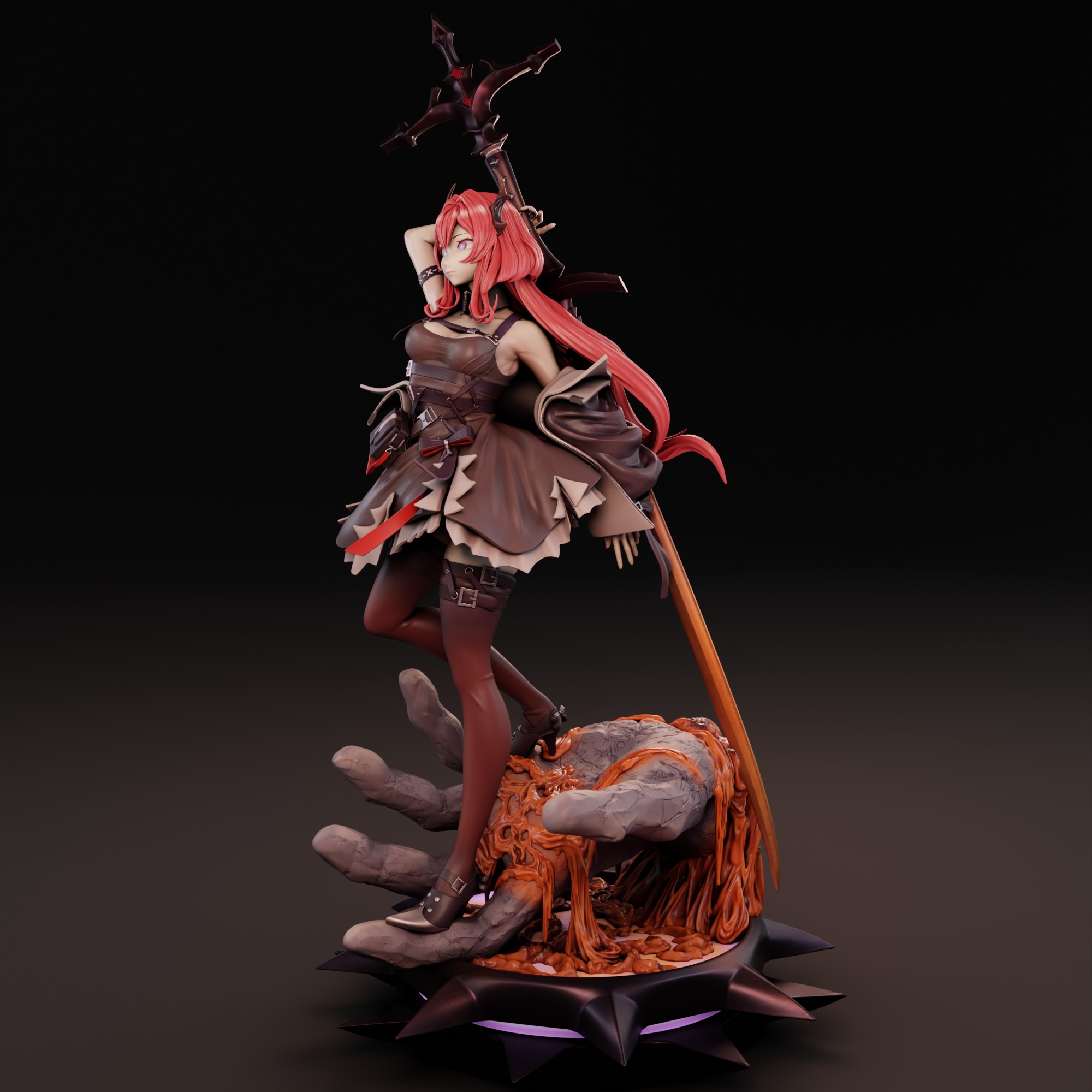 Surtr - Arknights 3D print model_2