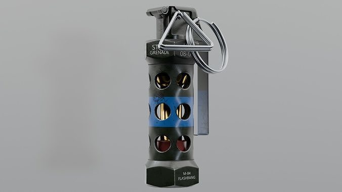 Flashbang Low-poly 3D model