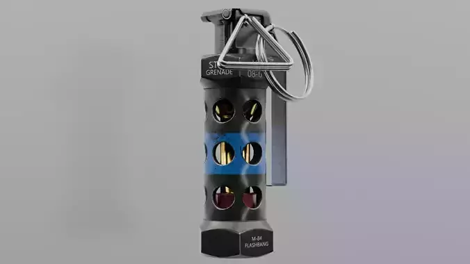 Flashbang Low-poly 3D model