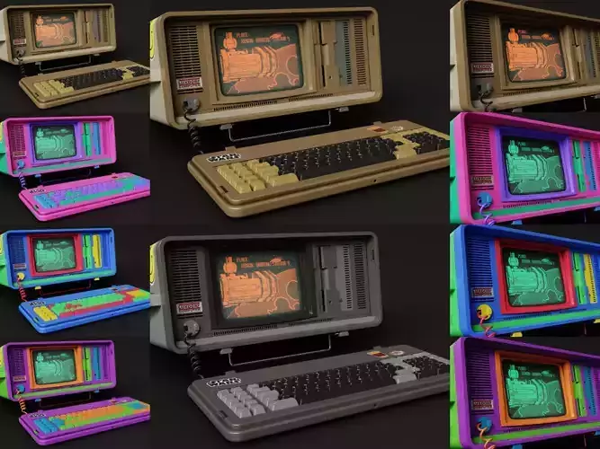 LUXDORF Retro Computer Pack 3D Model Collection