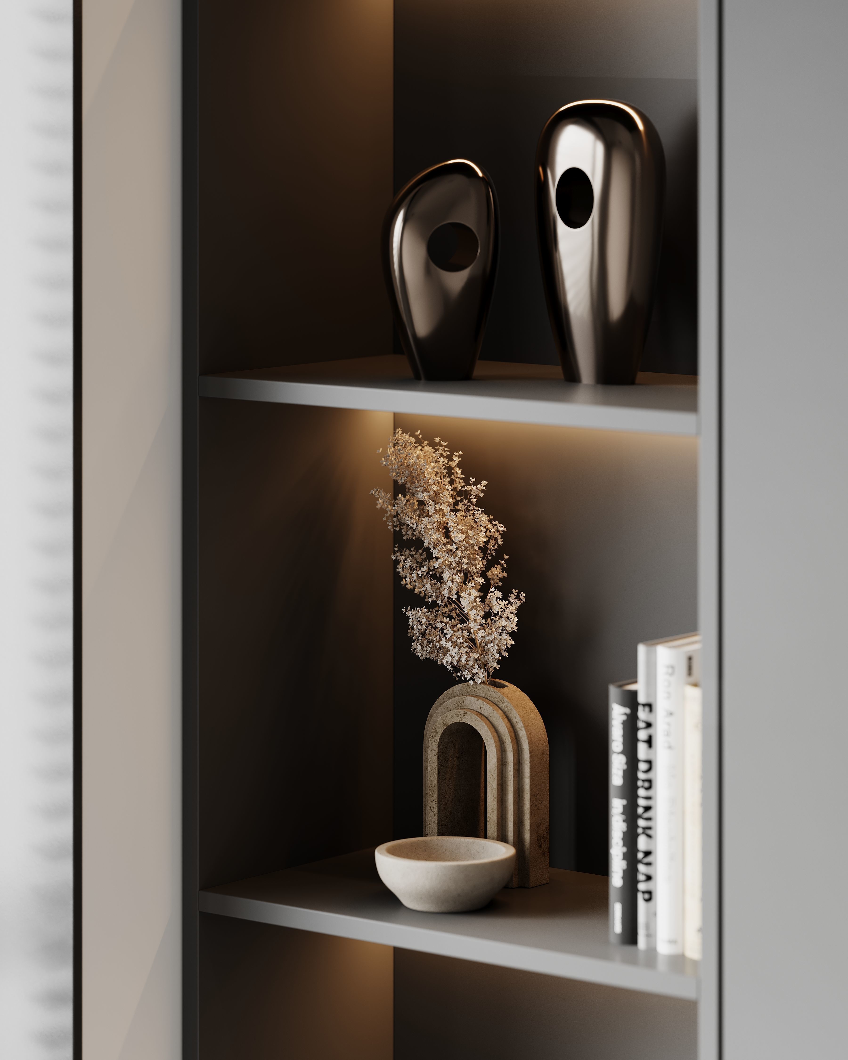 AR-22081 Gray House - Workingroom 3D Scene 3D model_6